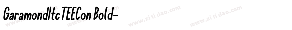 GaramondItcTEECon Bold字体转换